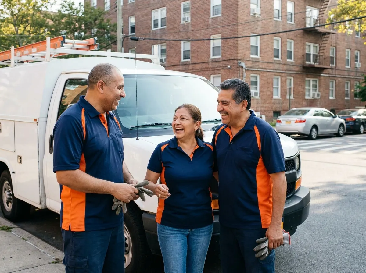 Dumpster Contracting Service dumpster rental team in New York City, NY